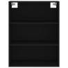 Highboard Black 69.5x34x180 cm - Stylish Engineered Wood Storage