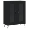 Highboard Black 69.5x34x180 cm - Stylish Engineered Wood Storage