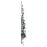 Slim Artificial Half Christmas Tree with Flocked Snow - 210 cm