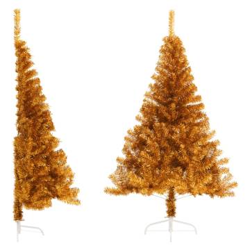 Artificial Half Christmas Tree 150 cm - Gold | Hipo Market