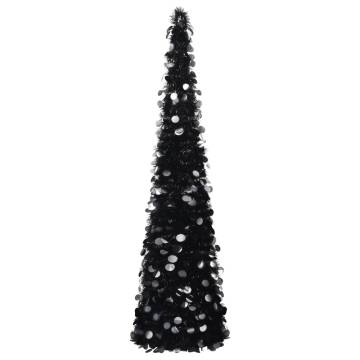 Pop-up Artificial Christmas Tree Black 150 cm | HipoMarket