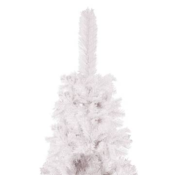 Slim White Christmas Tree 150 cm - Stylish Holiday Decor