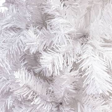 Slim White Christmas Tree 150 cm - Stylish Holiday Decor