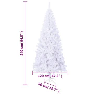 Artificial Christmas Tree 240 cm White | HipoMarket UK