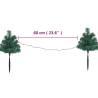 Christmas Pathway Trees with Warm White LEDs - 6pcs | Hipo Market