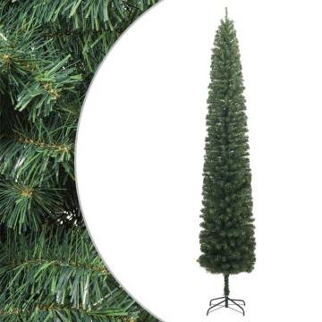 Slim Christmas Tree with Stand 270 cm PVC – Space-Saving Beauty