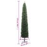 Slim Christmas Tree with Stand 270 cm PVC – Space-Saving Beauty