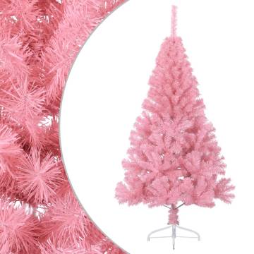 Pink Half Christmas Tree 120 cm - Stylish Holiday Decor | Hipomarket