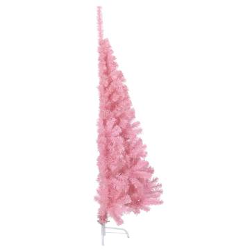 Pink Half Christmas Tree 120 cm - Stylish Holiday Decor | Hipomarket