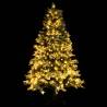 Pre-lit Christmas Tree with Pine Cones - 225 cm PVC & PE