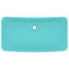 Luxury Rectangular Matt Green Basin - 71x38 cm - Ceramic