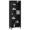 Stylish Highboard Black 69.5x32.5x180 cm | Hipomarket UK