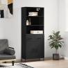  Highboard Black 69.5x34x180 cm Engineered Wood Colour black Quantity in Package 1 Model 2 doors 2 drawers 