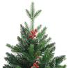 Artificial Hinged Christmas Tree with Red Berries - 150 cm