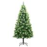 210 cm Artificial Hinged Christmas Tree with Stand - Hipomarket