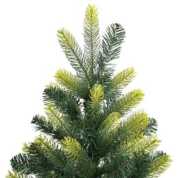 Lifelike 240 cm Hinged Christmas Tree with Stand - HipoMarket