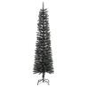 180 cm Artificial Slim Christmas Tree - Green & White Decoration