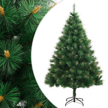 210 cm Artificial Hinged Christmas Tree with Stand | HipoMarket