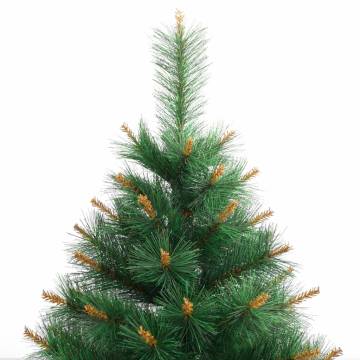 210 cm Artificial Hinged Christmas Tree with Stand | HipoMarket