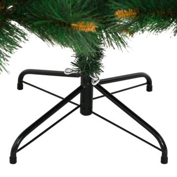 210 cm Artificial Hinged Christmas Tree with Stand | HipoMarket