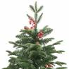 Artificial Hinged Christmas Tree with Cones & Berries - 210 cm