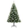 240 cm Artificial Hinged Christmas Tree with Flocked Snow