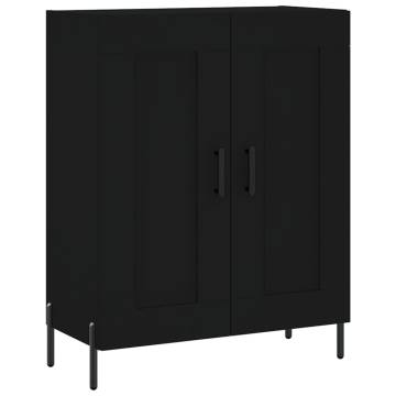 Stylish Highboard Black 69.5x34x180 cm - Hipo Market