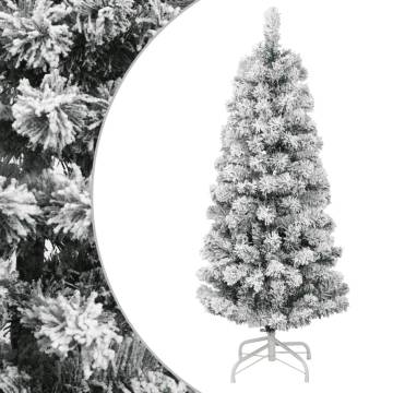 150 cm Artificial Hinged Christmas Tree with Flocked Snow