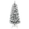 150 cm Artificial Hinged Christmas Tree with Flocked Snow