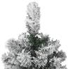 150 cm Artificial Hinged Christmas Tree with Flocked Snow