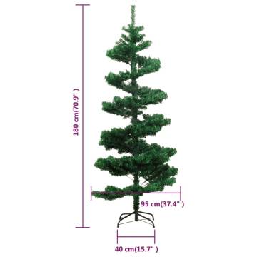 Swirl Pre-lit Christmas Tree 180 cm - Magical Holiday Ambience