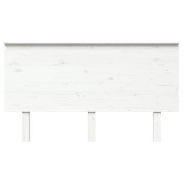 Stylish White Solid Pine Bed Headboard | Hipomarket