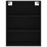 Stylish Highboard Black - Engineered Wood 69.5x34x180 cm