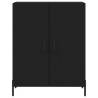 Stylish Highboard Black - Engineered Wood 69.5x34x180 cm