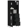 Elegant Black Highboard - Stylish Storage Solution | HipoMarket