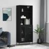  Highboard Black 69.5x34x180 cm Engineered Wood Colour black Quantity in Package 1 Model 1 glass door 3 drawers 