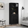  Highboard Black 69.5x34x180 cm Engineered Wood Colour black Quantity in Package 1 Model 1 wood door 3 drawers 