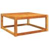 Garden Table 65x65x29 cm - Solid Acacia Wood | HipoMarket