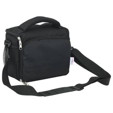 Camera Bag with Waterproof Cover | Black Oxford Fabric | HipoMarket