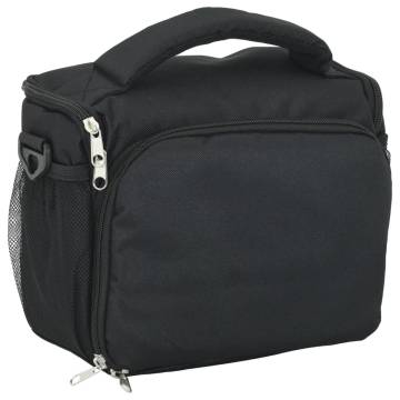 Camera Bag with Waterproof Cover | Black Oxford Fabric | HipoMarket