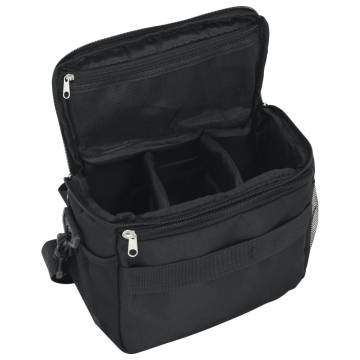 Camera Bag with Waterproof Cover | Black Oxford Fabric | HipoMarket