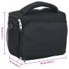 Camera Bag with Waterproof Cover | Black Oxford Fabric | HipoMarket