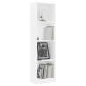 Modern 4-Tier White Book Cabinet - Stylish & Durable | HipoMarket