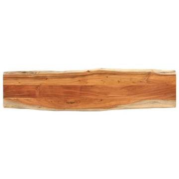 Solid Wood Acacia Live Edge Table Top - 160x40 cm