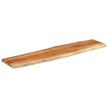 Solid Wood Acacia Live Edge Table Top - 160x40 cm