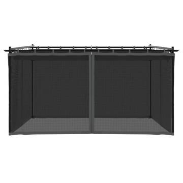 Gazebo with Mesh Walls Anthracite 4x3 m - Durable Outdoor Shelter