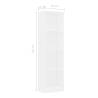 Modern 4-Tier White Book Cabinet - Stylish & Durable | HipoMarket