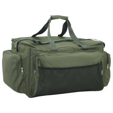 Waterproof Dark Green Fishing Bag - Versatile & Durable