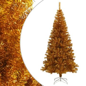 Gold Artificial Christmas Tree 210 cm with Stand - Hipomarket