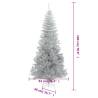 180 cm Silver Artificial Christmas Tree with Stand - HipoMarket